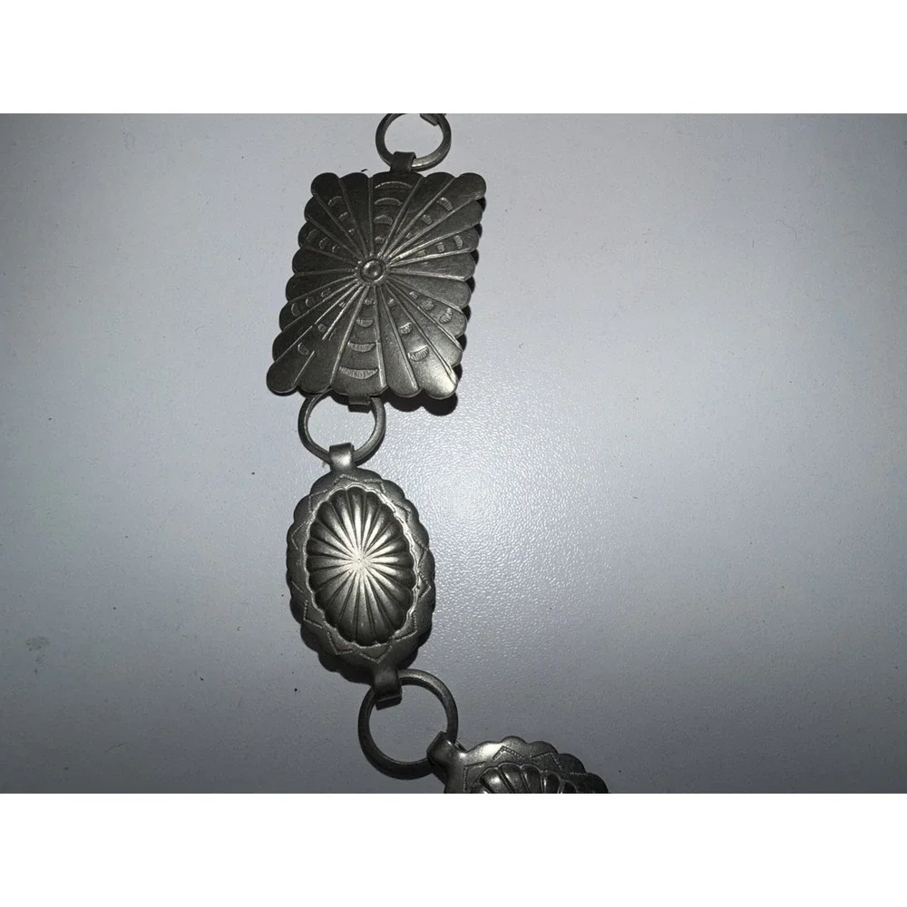 Vintage Navajo Belt Concho Western Silver‎ Tone 31